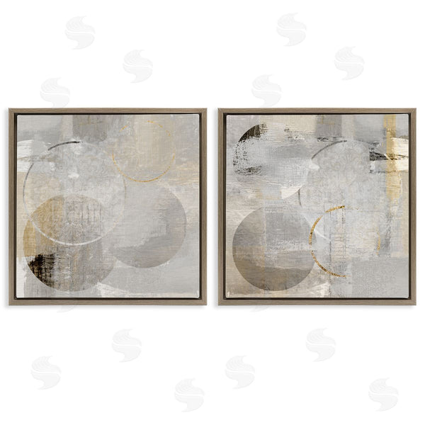 Stupell Industries Susan Jill | Brushed Muted Circle Shapes