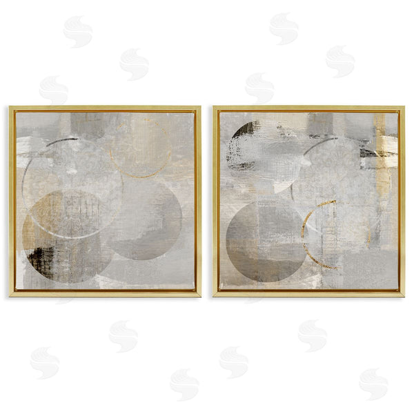 Stupell Industries Susan Jill | Brushed Muted Circle Shapes
