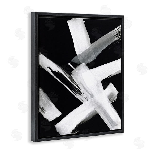 Stupell Industries Susan Jill | Brushstrokes On Black Wall Art