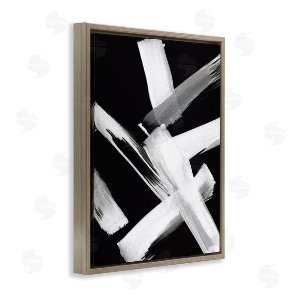 Stupell Industries Susan Jill | Brushstrokes On Black Wall Art