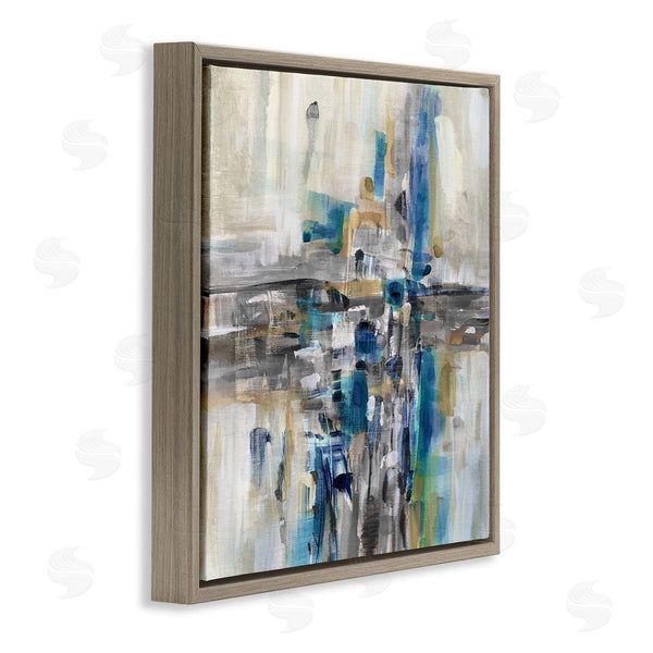 Stupell Industries Susan Jill | Chaotic Abstract Blue Arrangement Wall Art