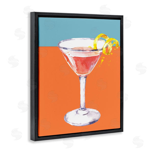 Stupell Industries Susan Jill | Cocktail On Blocked Hues