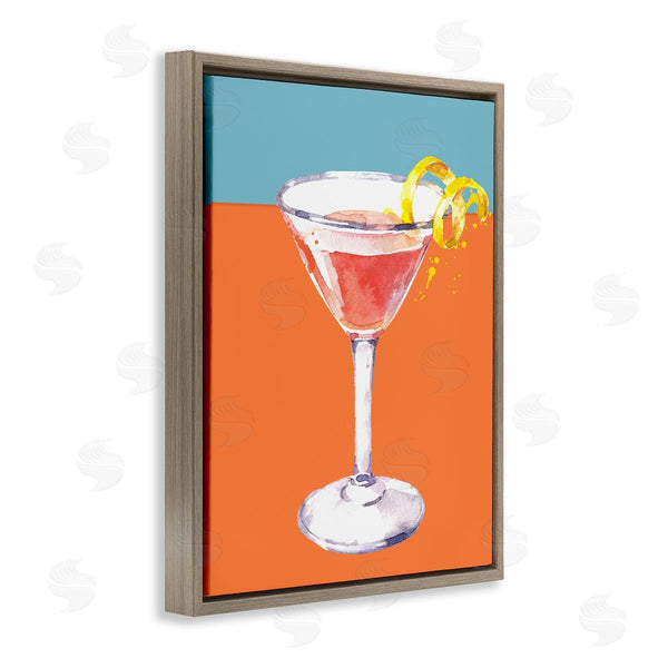 Stupell Industries Susan Jill | Cocktail On Blocked Hues