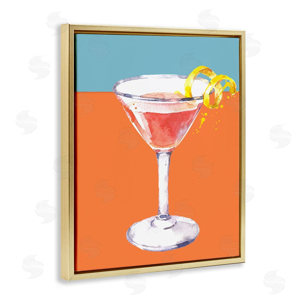 Stupell Industries Susan Jill | Cocktail On Blocked Hues