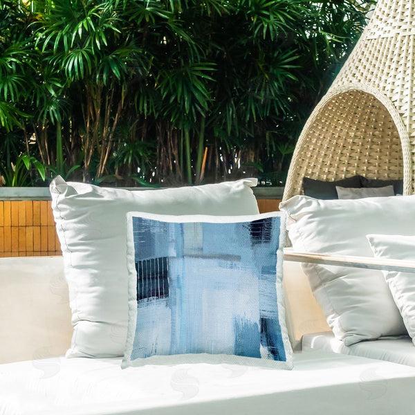 Stupell Industries Susan Jill | Crosshatched Woven Abstract Printed Throw Pillow