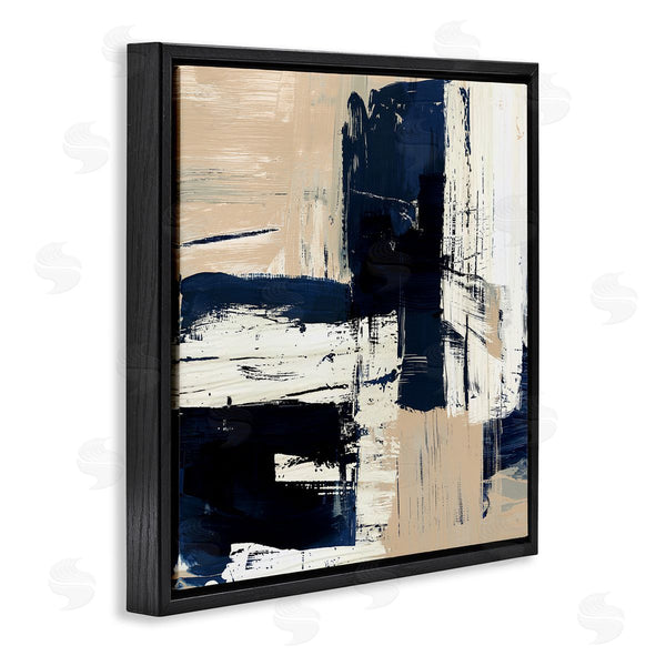 Stupell Industries Susan Jill | Expressive Blue Tan Shapes