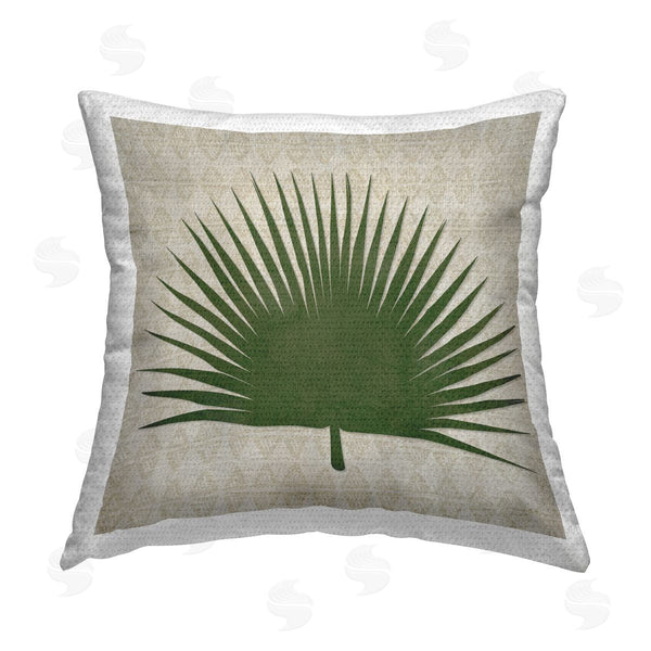 Stupell Industries Susan Jill | Fan Palm Patterned Printed Throw Pillow