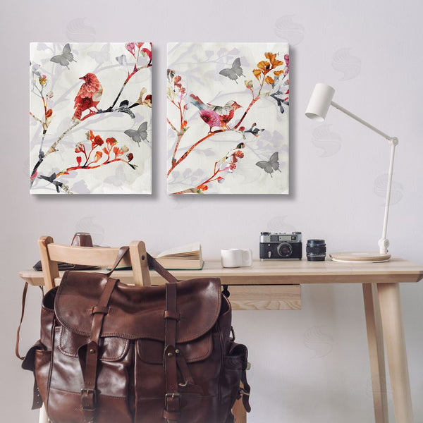 Stupell Industries Susan Jill | Flower Birds On Branch Wall Art