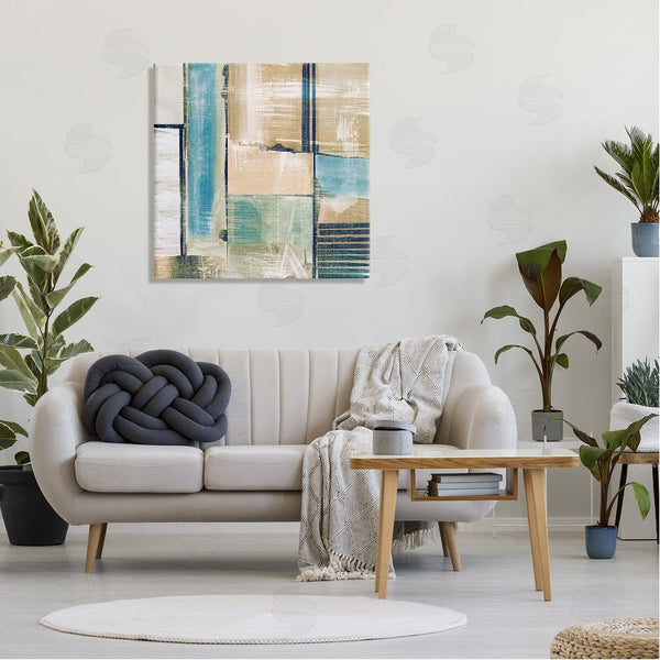 Stupell Industries Susan Jill | Geometric Shapes Collage Composition Wall Art