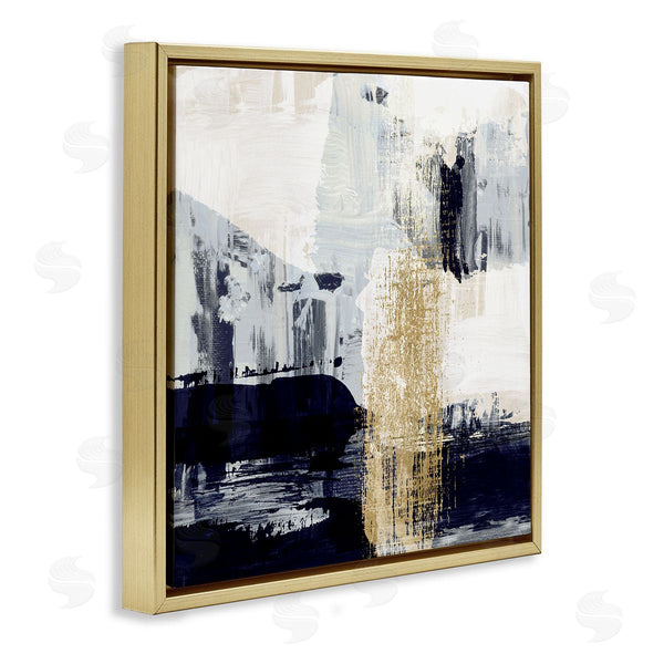 Stupell Industries Susan Jill | Gold Paint Stroke Abstract