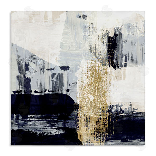 stupell industries Susan Jill | Gold Paint Stroke Abstract