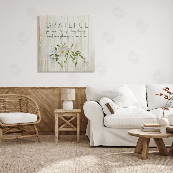 Stupell Industries Susan Jill | Grateful For Small Big In Between Motivational Phrase Wall Art