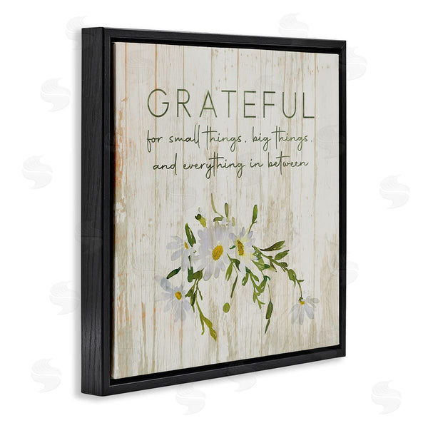 Stupell Industries Susan Jill | Grateful For Small Big In Between Motivational Phrase Wall Art