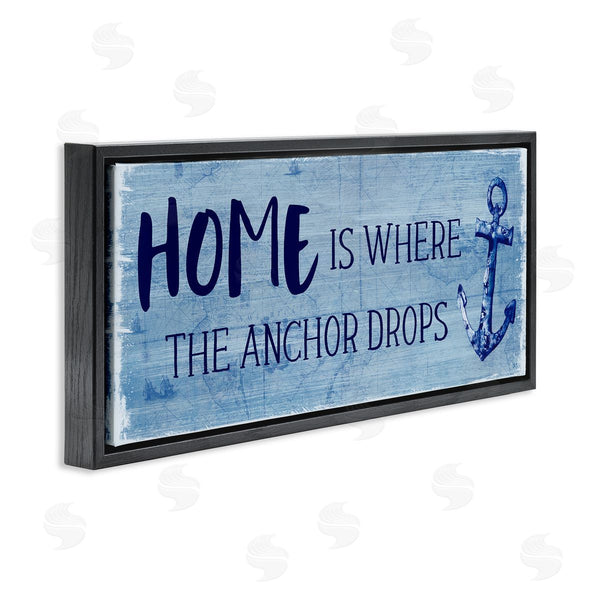 Stupell Industries Susan Jill | Home Is Where Anchor Drops Wall Art