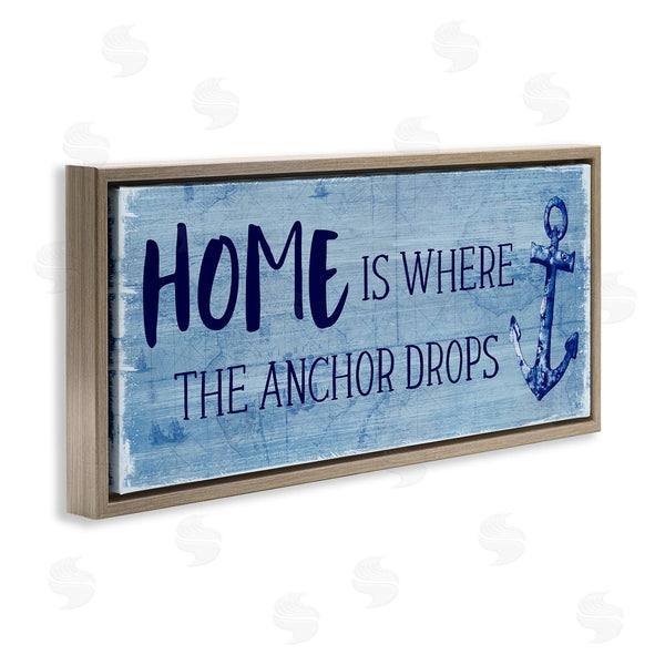Stupell Industries Susan Jill | Home Is Where Anchor Drops Wall Art