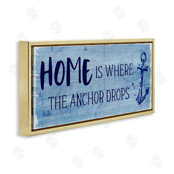 Stupell Industries Susan Jill | Home Is Where Anchor Drops Wall Art