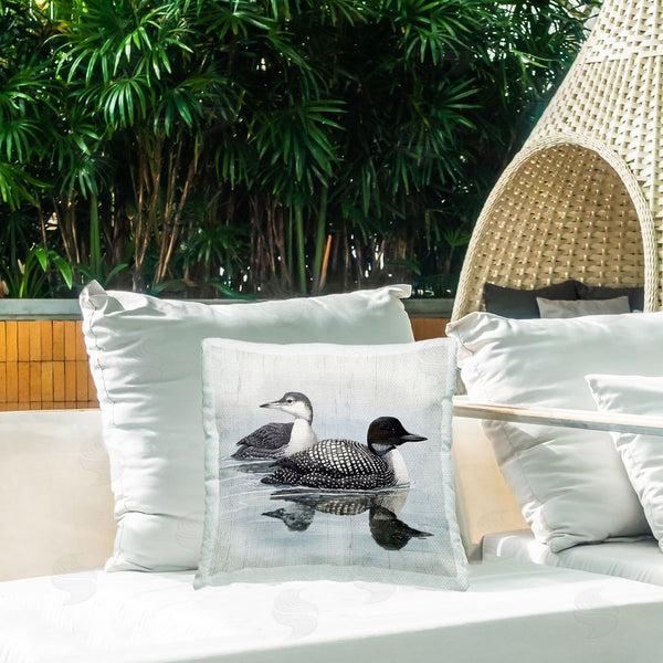 Stupell Industries Susan Jill | Lake Duck Pair Printed Throw Pillow