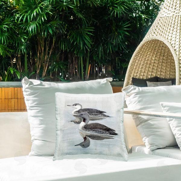 Stupell Industries Susan Jill | Lake Ducks Swimming Printed Throw Pillow