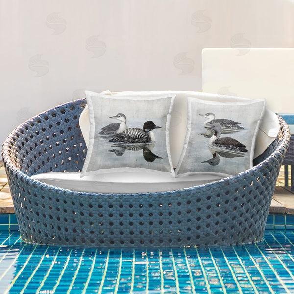Stupell Industries Susan Jill | Lakeside Ducks Swimming Printed Throw Pillow Set