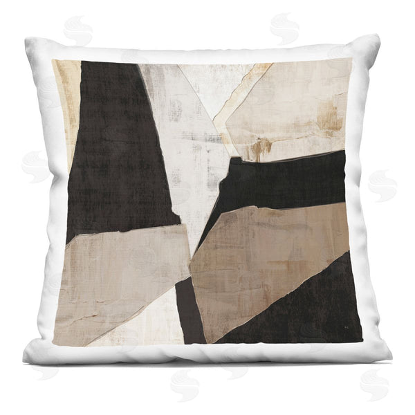 stupell industries Susan Jill | Layered Geometric Illusion Printed Throw Pillow