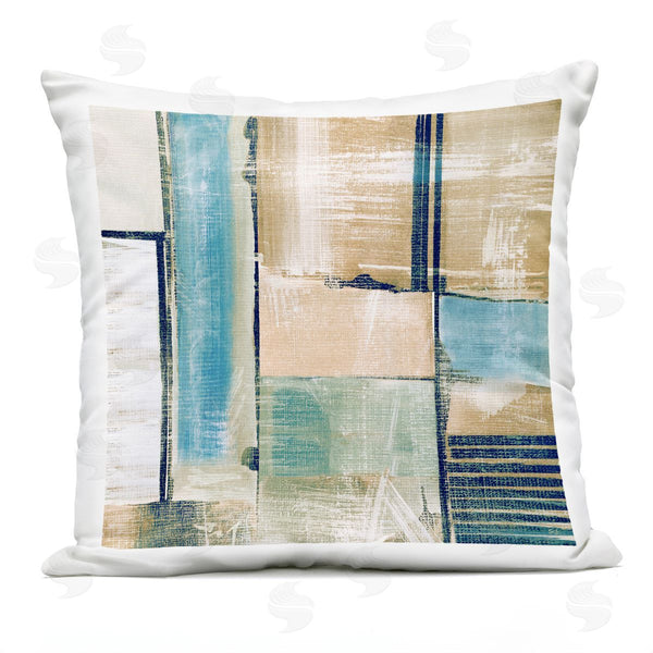 Stupell Industries Susan Jill | Layered Square Shapes Collage Printed Throw Pillow