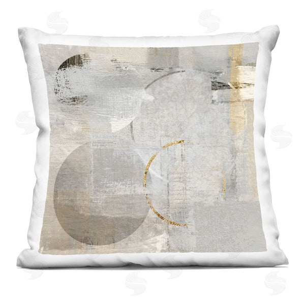 stupell industries Susan Jill | Modern Layered Circles Printed Throw Pillow