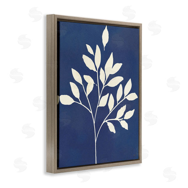 Stupell Industries Susan Jill | Modern Leaf Sprig Botanical Abstract Stencil Shape Wall Art