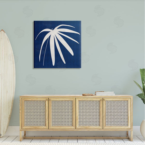 Stupell Industries Susan Jill | Modern Plant Leaf Blue Palm Wall Art