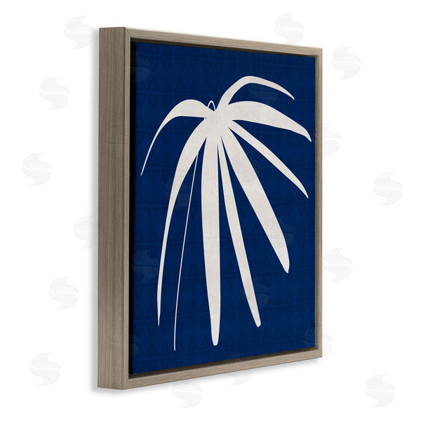 Stupell Industries Susan Jill | Modern Plant Leaf Blue Palm Wall Art