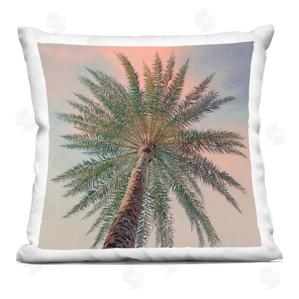stupell industries Susan Jill | Palm Up Against Sunset Printed Throw Pillow