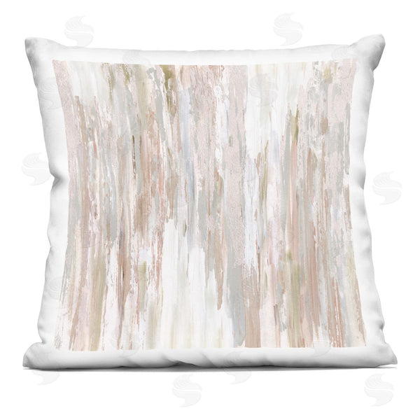 stupell industries Susan Jill | Pastel Neutral Abstract Rainfall Printed Throw Pillow