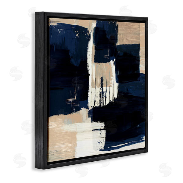 Stupell Industries Susan Jill | Restless Blue And Tan Shapes