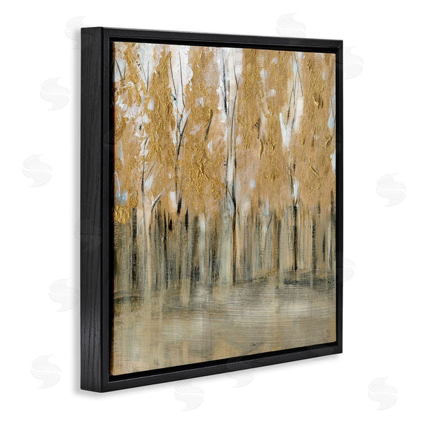 Stupell Industries Susan Jill | Rising Tree Forest Abstract Nature Landscape Brown Grey Wall Art