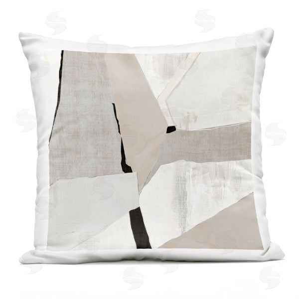 Stupell Industries Susan Jill | Rugged Shapes In Beige Printed Throw Pillow