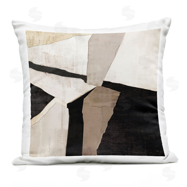 Stupell Industries Susan Jill | Rustic Neutral Fragments Printed Throw Pillow