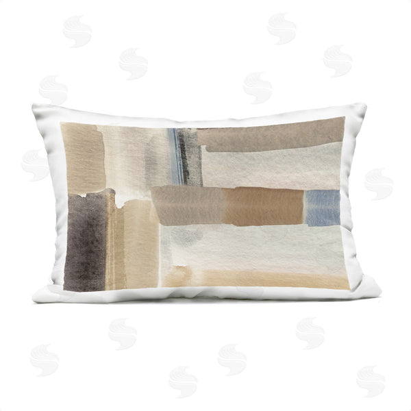 Stupell Industries Susan Jill | Soft Brushed Neutral Pattern Printed Throw Pillow