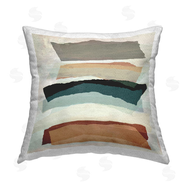 Stupell Industries Susan Jill | Southwestern Layered Shapes Printed Throw Pillow