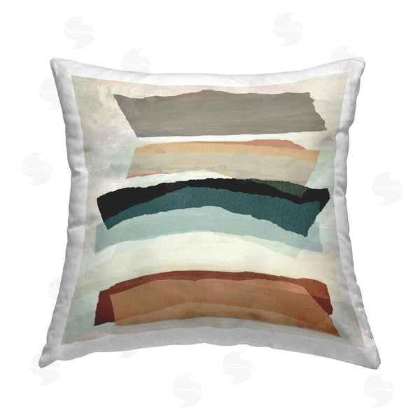 stupell industries Susan Jill | Southwestern Layered Shapes Printed Throw Pillow