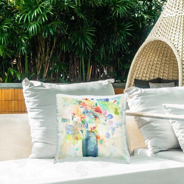 Stupell Industries Susan Jill | Summer Flowers Brushstrokes Throw Pillow