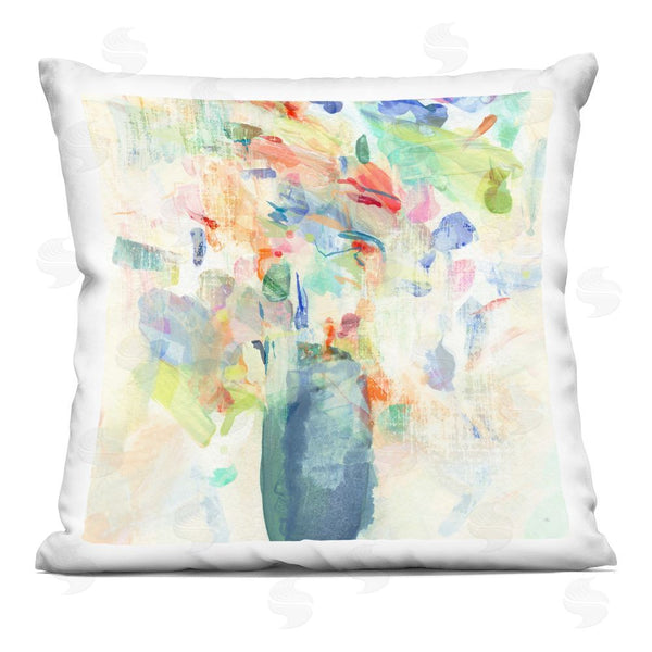 stupell industries Susan Jill | Summer Flowers Brushstrokes Throw Pillow