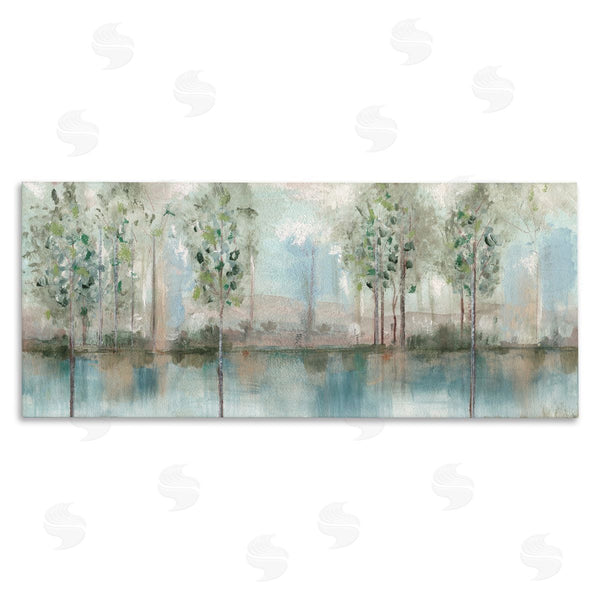 stupell industries Susan Jill | Trees Reflecting on River