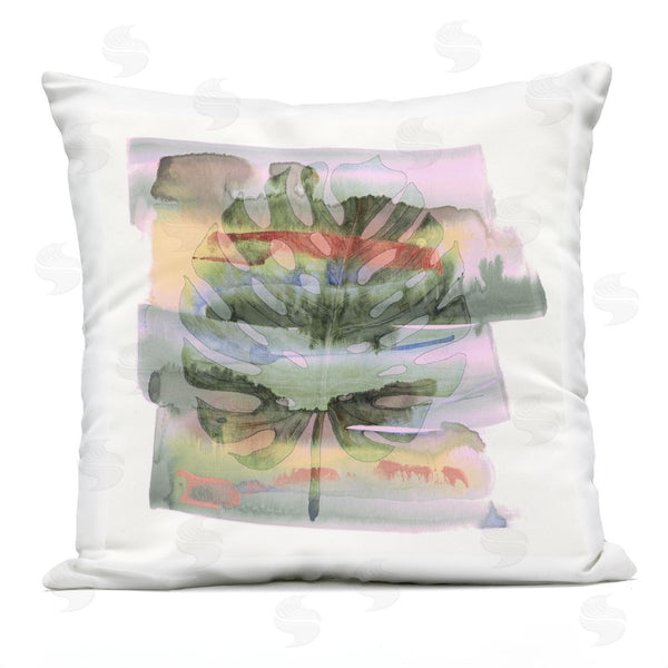 Stupell Industries Susan Jill | Tropical Dream Pastel Monstera Printed Throw Pillow