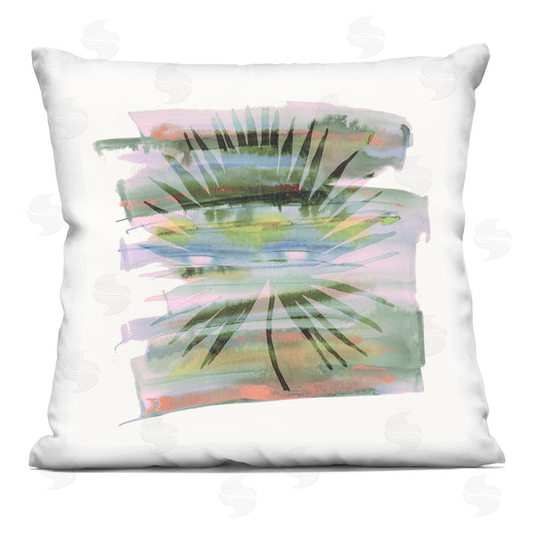 stupell industries Susan Jill | Tropical Dream Pastel Palm Printed Throw Pillow