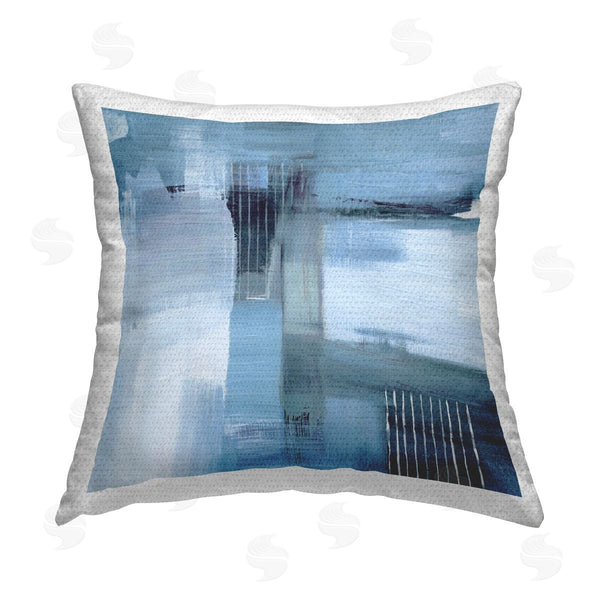 Stupell Industries Susan Jill | Woven Paint Streaks Printed Throw Pillow