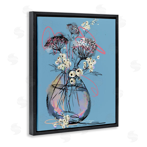 Stupell Industries Susan Lugar | Abstract Snowberries Vase