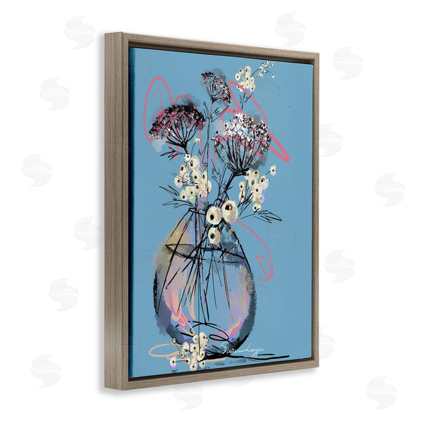 Stupell Industries Susan Lugar | Abstract Snowberries Vase