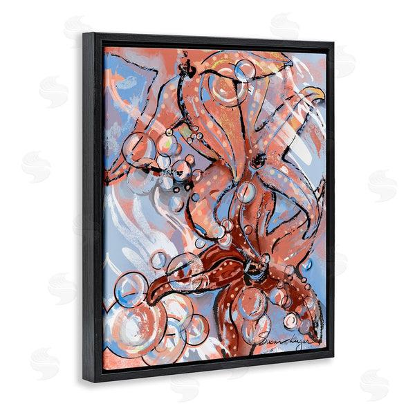 Stupell Industries Susan Lugar | Aquatic Starfish And Bubbles
