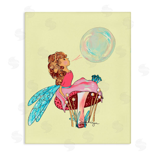 stupell industries Susan Lugar | Ballerina Fairy on Yellow