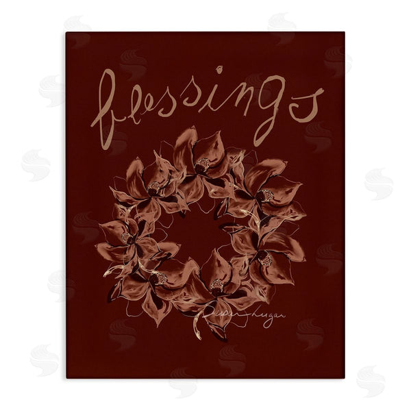 stupell industries Susan Lugar | Blessings Brown Autumn Wreath