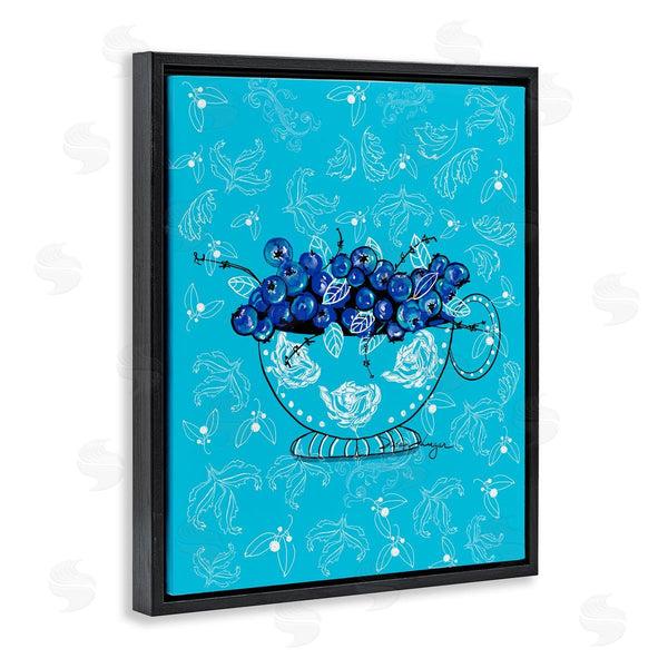 Stupell Industries Susan Lugar | Bright Blue Blueberries In Teacup